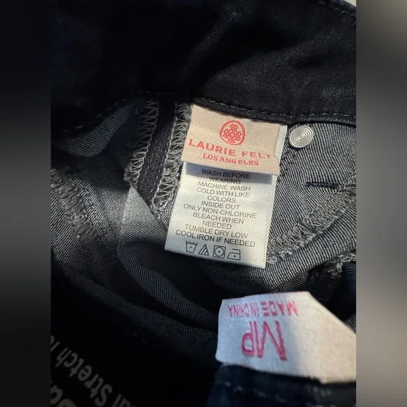 NWT Laurie Felt Silky Baby Bell pull on jeans flare stretchy 90s y2k comfy pants - Picture 3 of 7